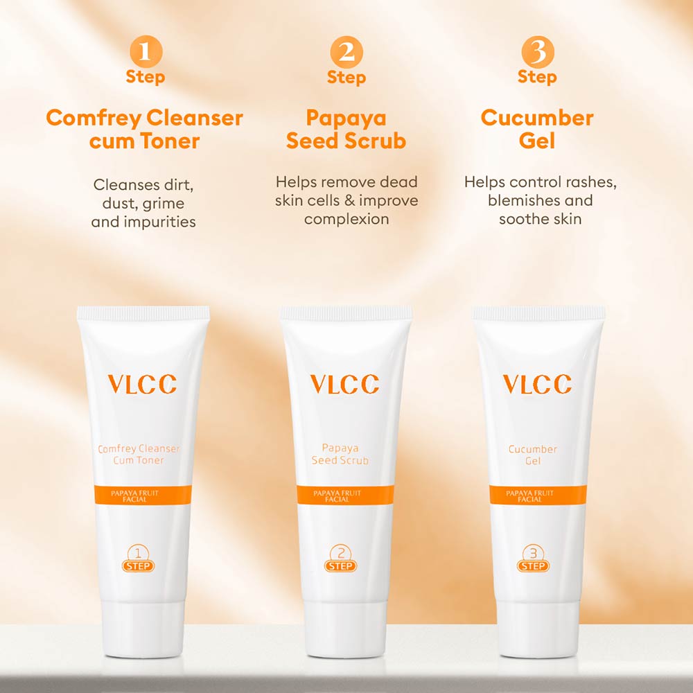 4 - VLCC Salon Series Facial Kit,  300 g  Papaya Fruit 