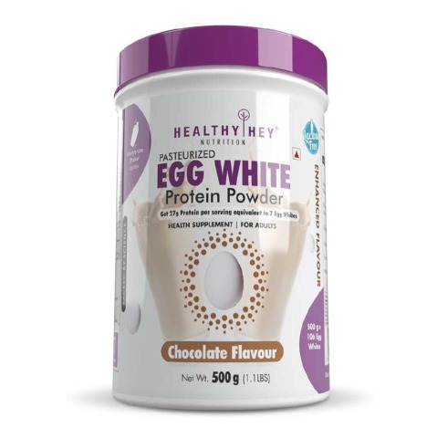 1 - HealthyHey Nutrition Egg White Protein Powder,  Chocolate  1.1 lb 