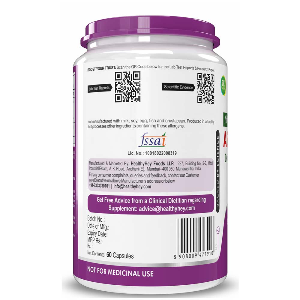 3 - HealthyHey Nutrition Astaxanthin,  60 capsules 