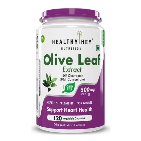 1 - HealthyHey Nutrition Olive Leaf Extract,  120 capsules 