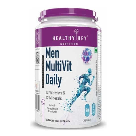 1 - HealthyHey Nutrition MultiVit Daily for Men,  90 capsules  Unflavoured 
