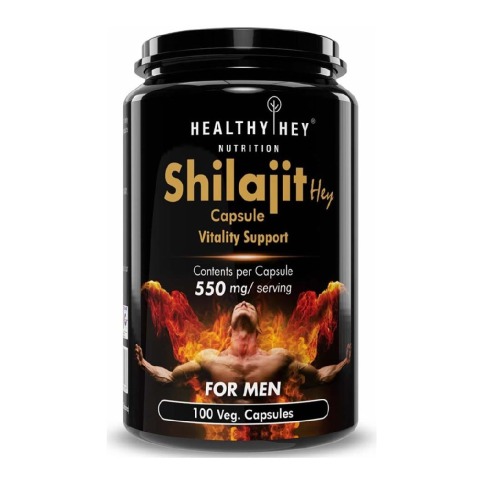 1 - HealthyHey Nutrition Double Strength Shilajit,  100 capsules 