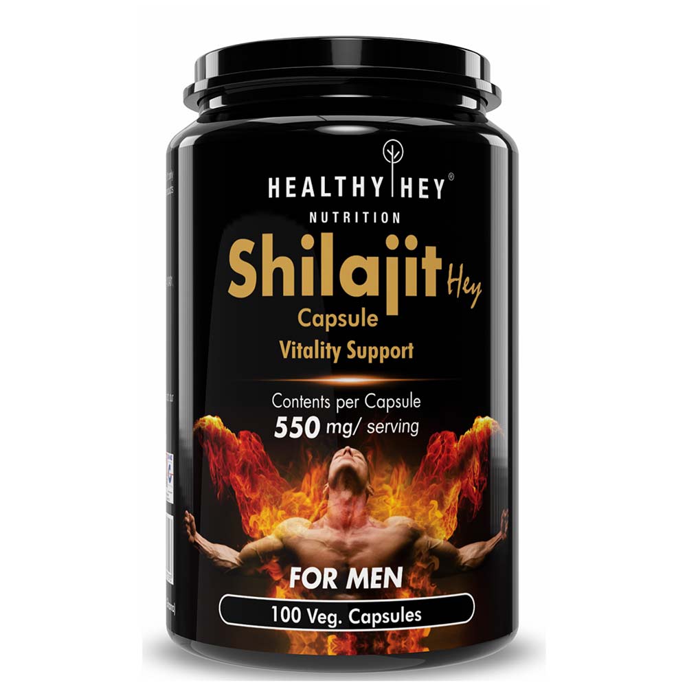 1 - HealthyHey Nutrition Double Strength Shilajit,  100 capsules 