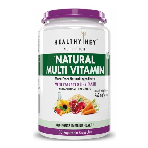 1 - HealthyHey Nutrition Natural Multivitamin,  30 veggie capsule(s)  Unflavoured 