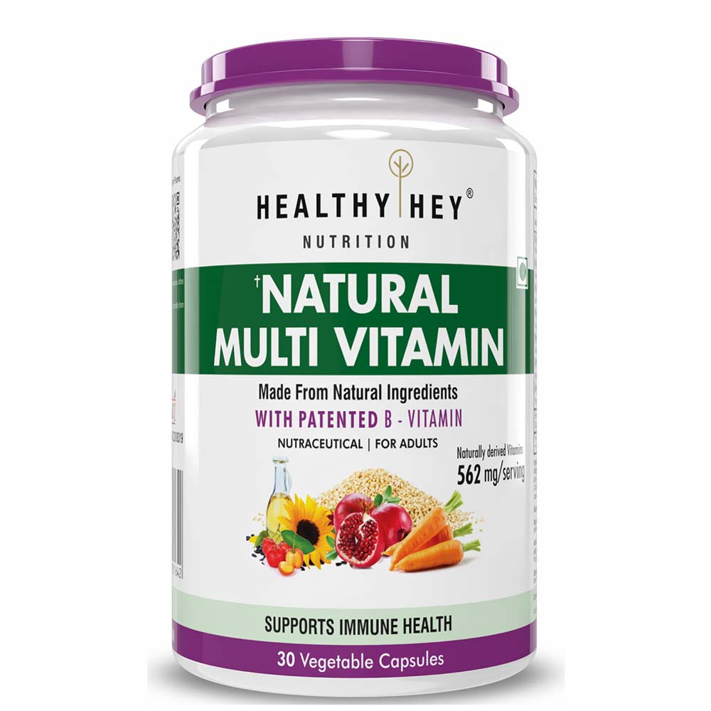 1 - HealthyHey Nutrition Natural Multivitamin,  30 veggie capsule(s)  Unflavoured 