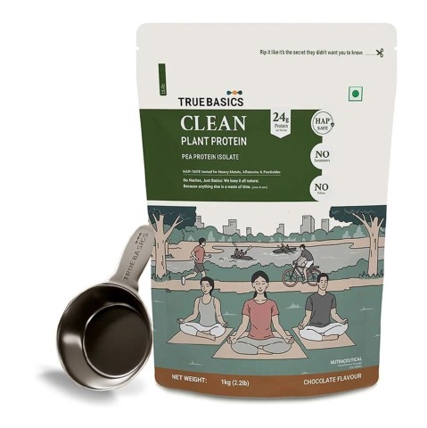 1 - TrueBasics Clean Plant Protein,  2.2 lb  Chocolate 