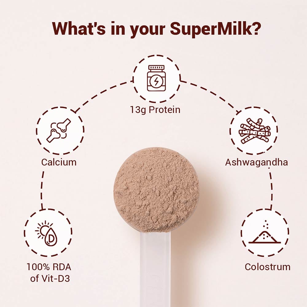 4 - Supermilk Height+ for Boy 13+ years,  800 g  Double Chocolate  13+ Yrs  Boy  Height+  With Unrefined Sugar