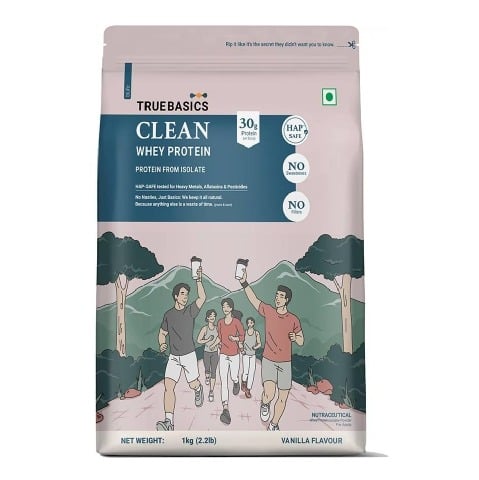 2 - TrueBasics Clean Whey Protein (Isolate),  2.2 lb  Vanilla 