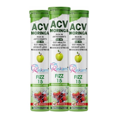 1 - Raskam ACV Moringa,  15 tablet(s)  Mixberry (Pack of 3) 
