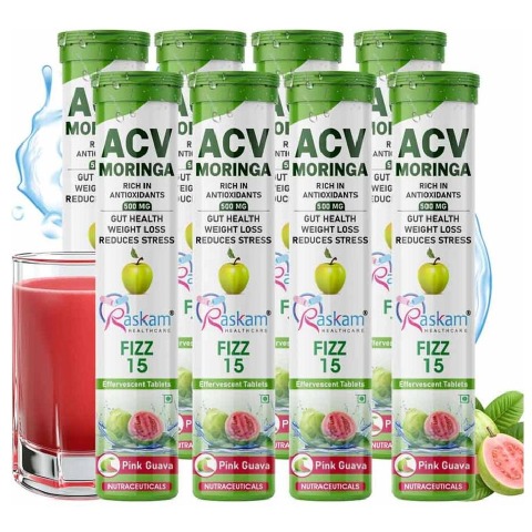 1 - Raskam ACV Moringa,  15 tablet(s)  Pink Guava (Pack of 8) 