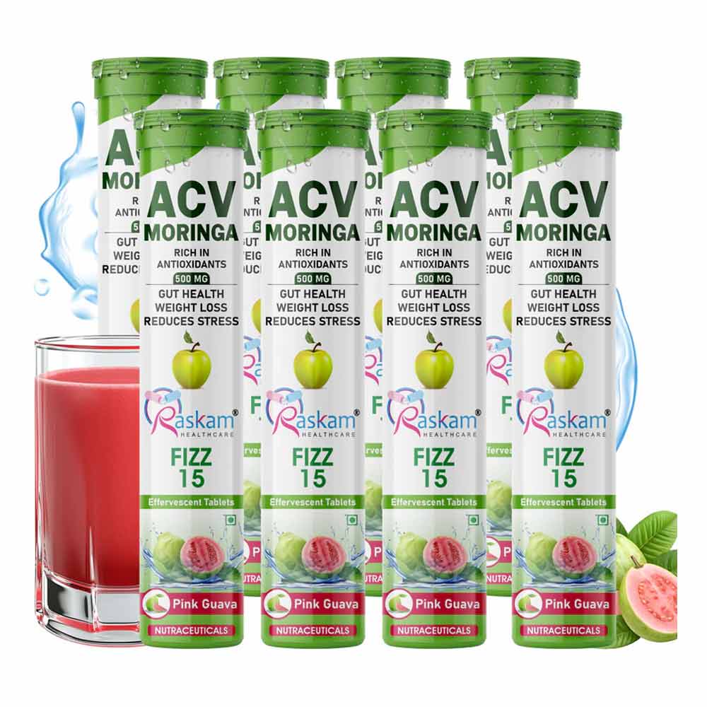 Raskam ACV Moringa, 15 tablet(s) Pink Guava (Pack of 8)-image-31