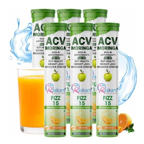 1 - Raskam ACV Moringa, 15 tablet(s) Orange (Pack of 6)