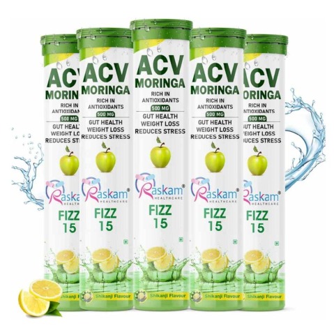 1 - Raskam ACV Moringa, 15 tablet(s) Shikanji (Pack of 5)