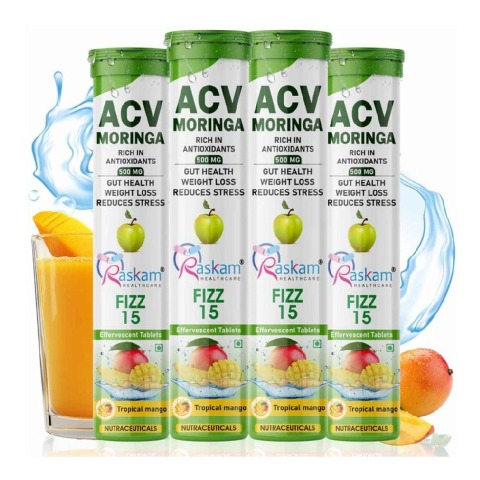 1 - Raskam ACV Moringa,  15 tablet(s)  Tropical Mango (Pack of 4) 