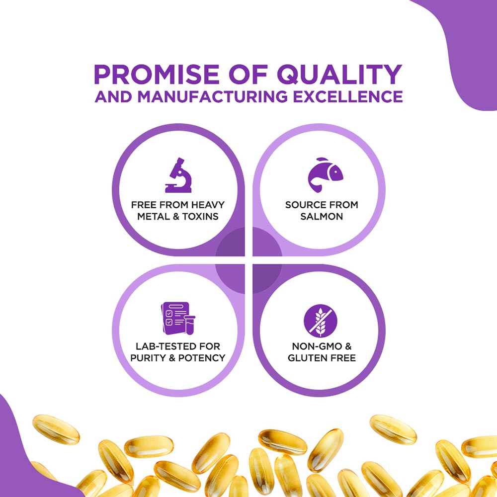 5 - Proquest Fish Oil 1000mg,  60 softgels 