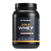 Nutrabay Gold Concentrate Whey Protein- 2.2 lb Strawberry Milkshake