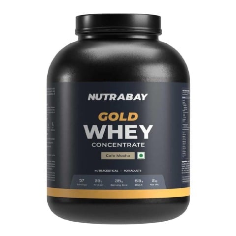 1 - Nutrabay Gold Concentrate Whey Protein,  4.4 lb  Cafe Mocha 