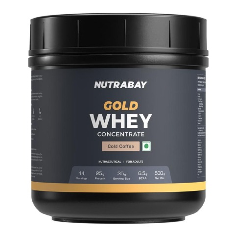 1 - Nutrabay Gold Concentrate Whey Protein,  1.1 lb  Cold Coffee 