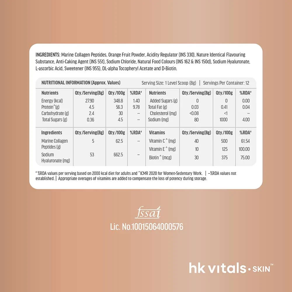 2 - HealthKart HK Vitals Skin Radiance Collagen OP,  100 g  Mixed Fruit 