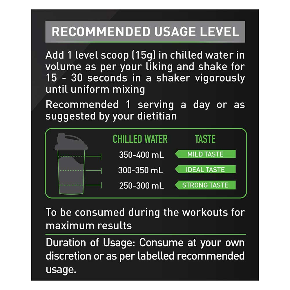 6 - MuscleBlaze BCAA Pro,  0.99 lb  30 Servings  Green Apple 