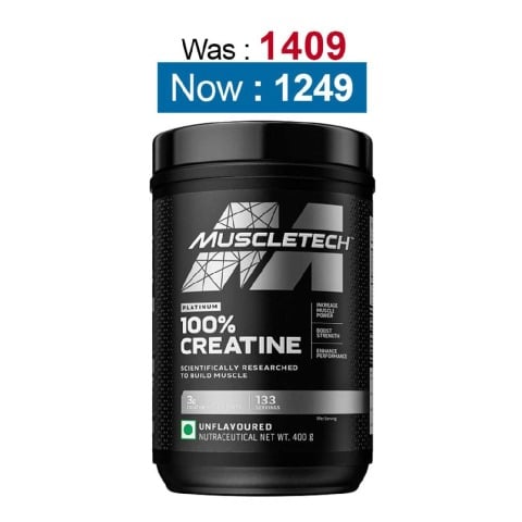 MuscleTech Platinum 100% Creatine, Unflavoured 0.88 lb