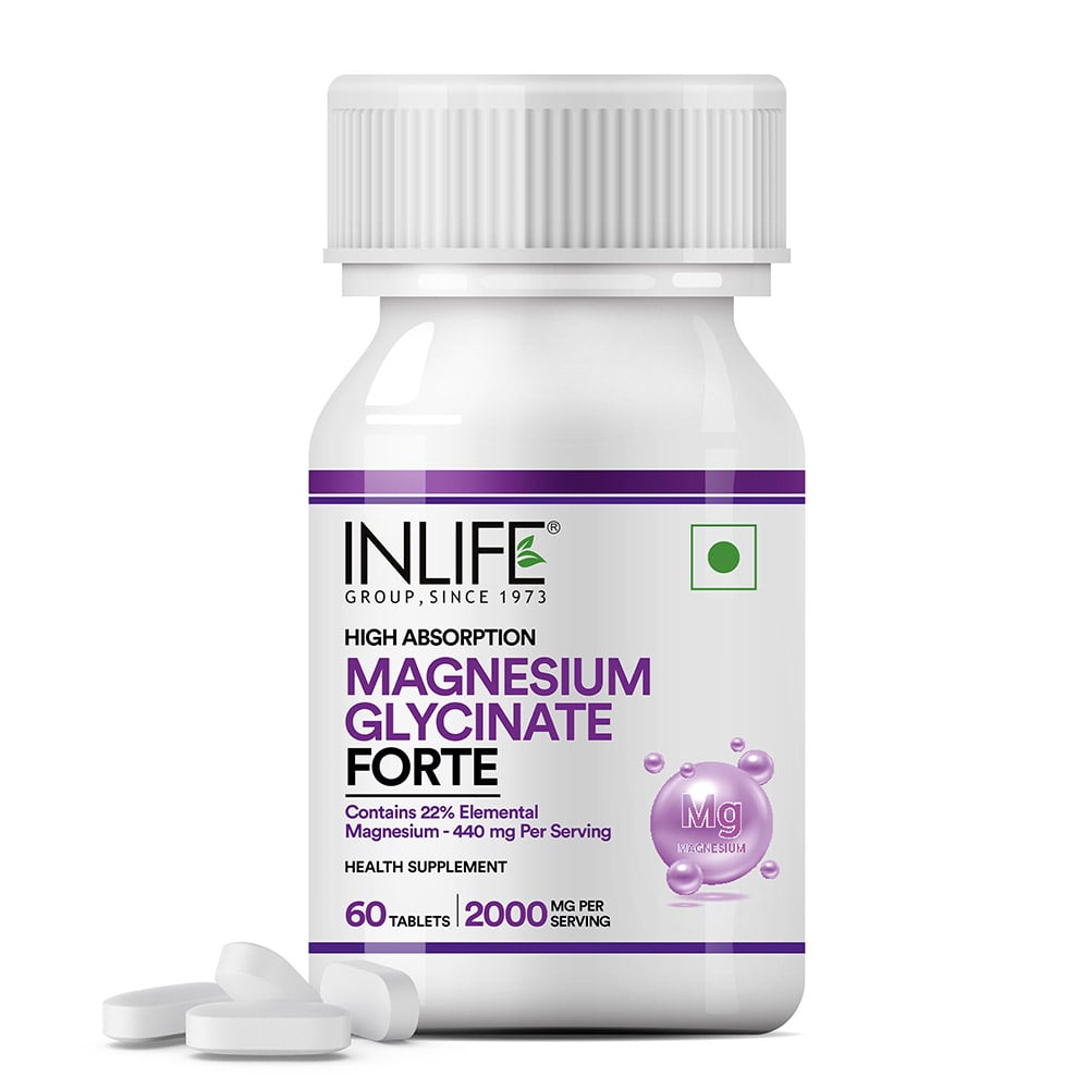 1 - INLIFE Magnesium Glycinate Forte,  Unflavoured  60 tablet(s) 