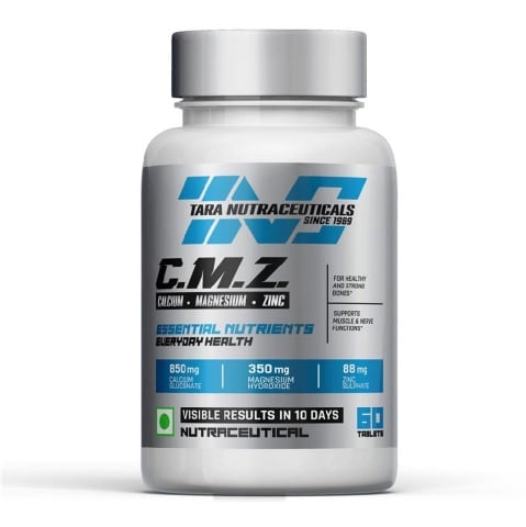 1 - Tara Nutraceuticals C.M.Z. Calcium Magnesium Zinc,  60 tablet(s)  Unflavoured 