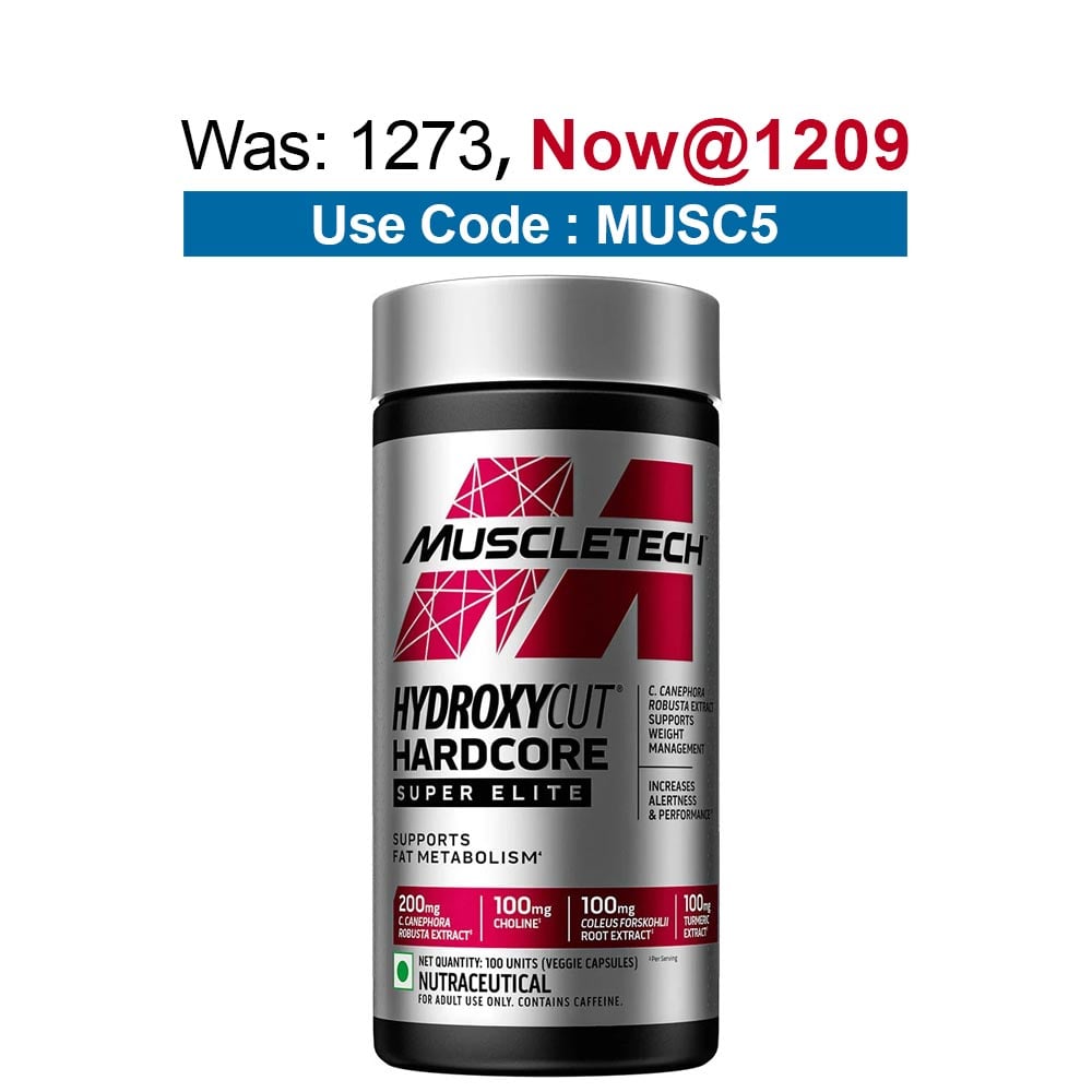 MuscleTech Hydroxycut Hardcore Super Elite,  100 veggie capsule(s)  Unflavoured 