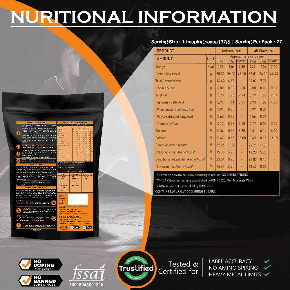 7 - Nakpro Perform Whey Protein Concentrate,  2.2 lb  Chocolate 