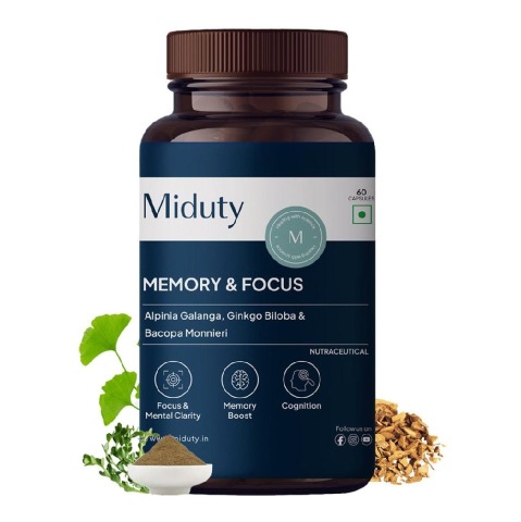 1 - Miduty Memory & Focus,  60 capsules 
