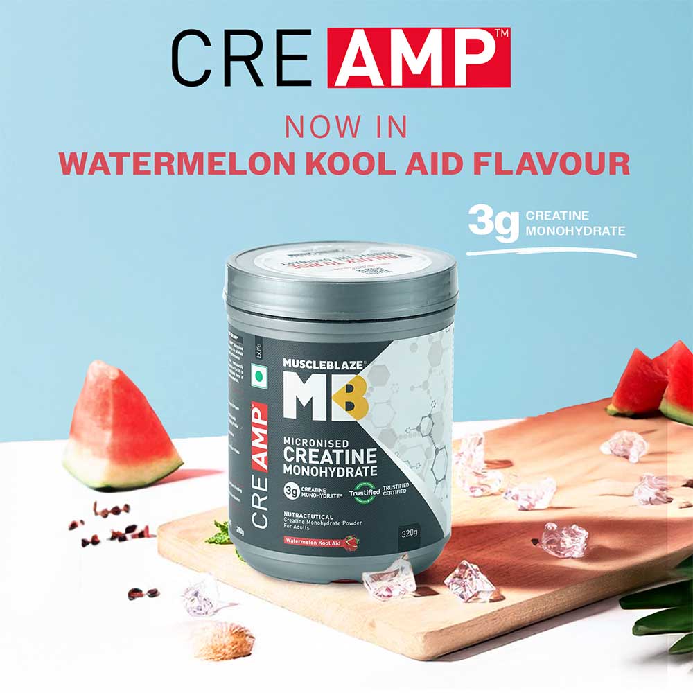 2 - MuscleBlaze Creatine Monohydrate CreAMP,  Watermelon Kool Aid  0.71 lb