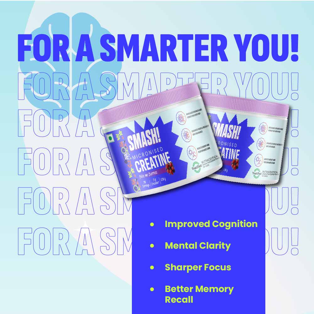 3 - Smash Micronised Creatine Monohydrate,  Bite me Berries  0.26 lb 