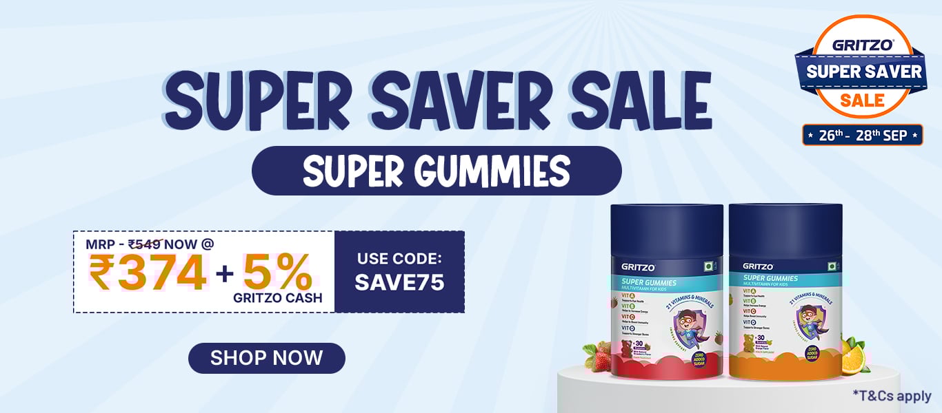 Flat Rs. 75 Off on Gritzo Gummies