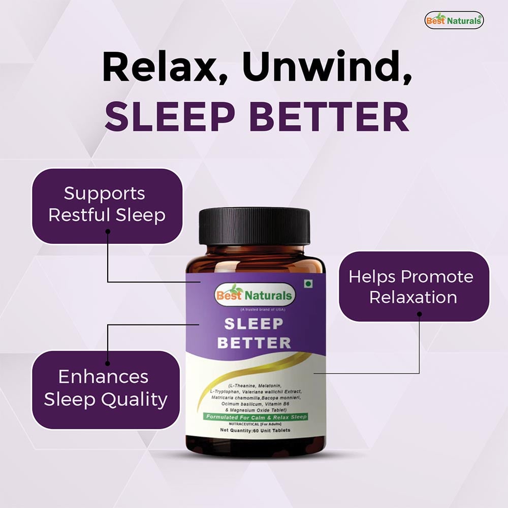 1 - Best Naturals Sleep Better,  60 tablet(s)  Unflavoured 