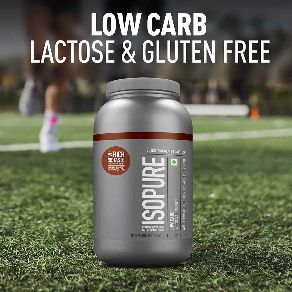 6 - Isopure 100% Whey Protein Isolate,  2.2 lb  Low Carb - Dutch Chocolate 