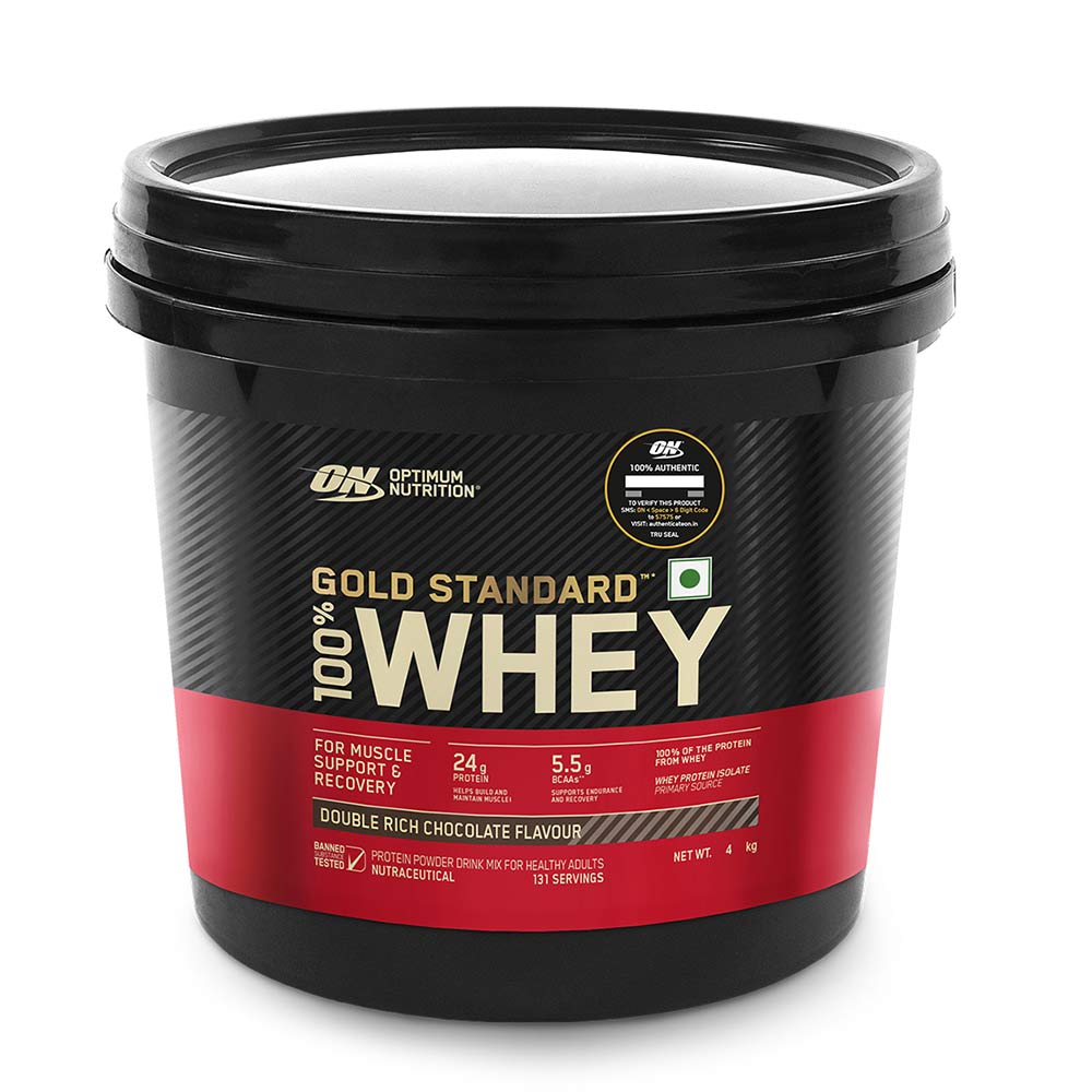 1 - ON (Optimum Nutrition) Gold Standard 100% Whey Protein,  8.8 lb  Double Rich Chocolate 