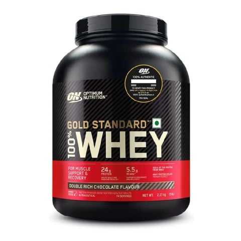 1 - ON (Optimum Nutrition) Gold Standard 100% Whey Protein,  5 lb  Double Rich Chocolate 