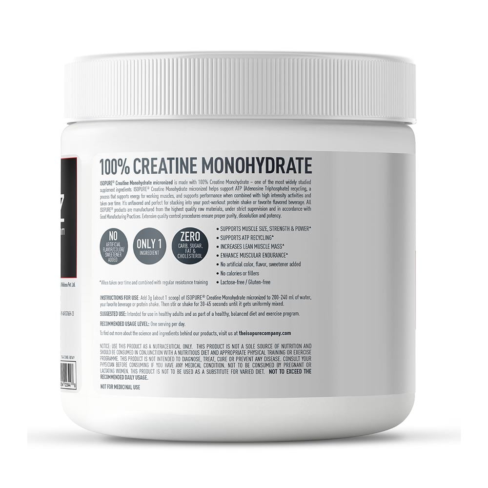 9 - Isopure 100% Creatine Monohydrate,  Unflavoured  0.55 lb 
