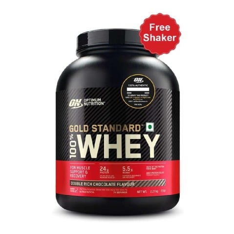 ON (Optimum Nutrition) Gold Standard 100% Whey Protein,  5 lb  Double Rich Chocolate 
