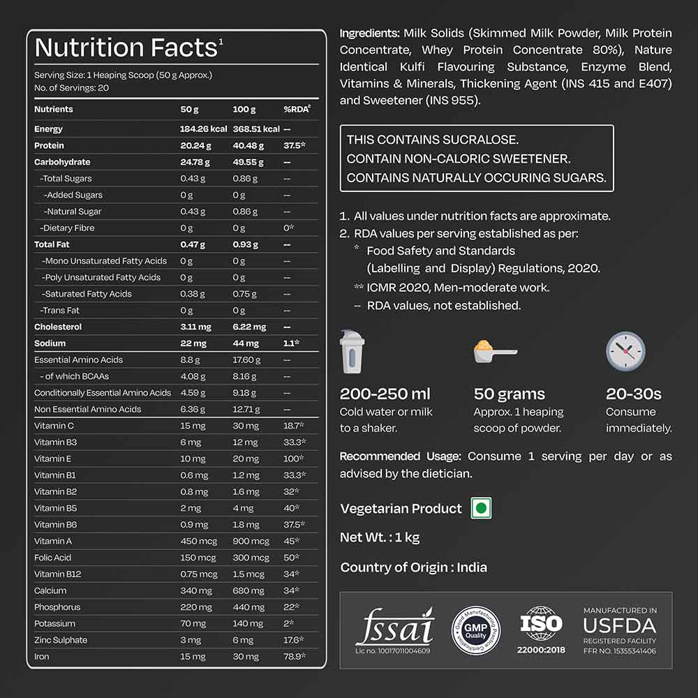 5 - Nutrabay Gold Vital Whey Protein,  2.2 lb  Kesar Kulfi 