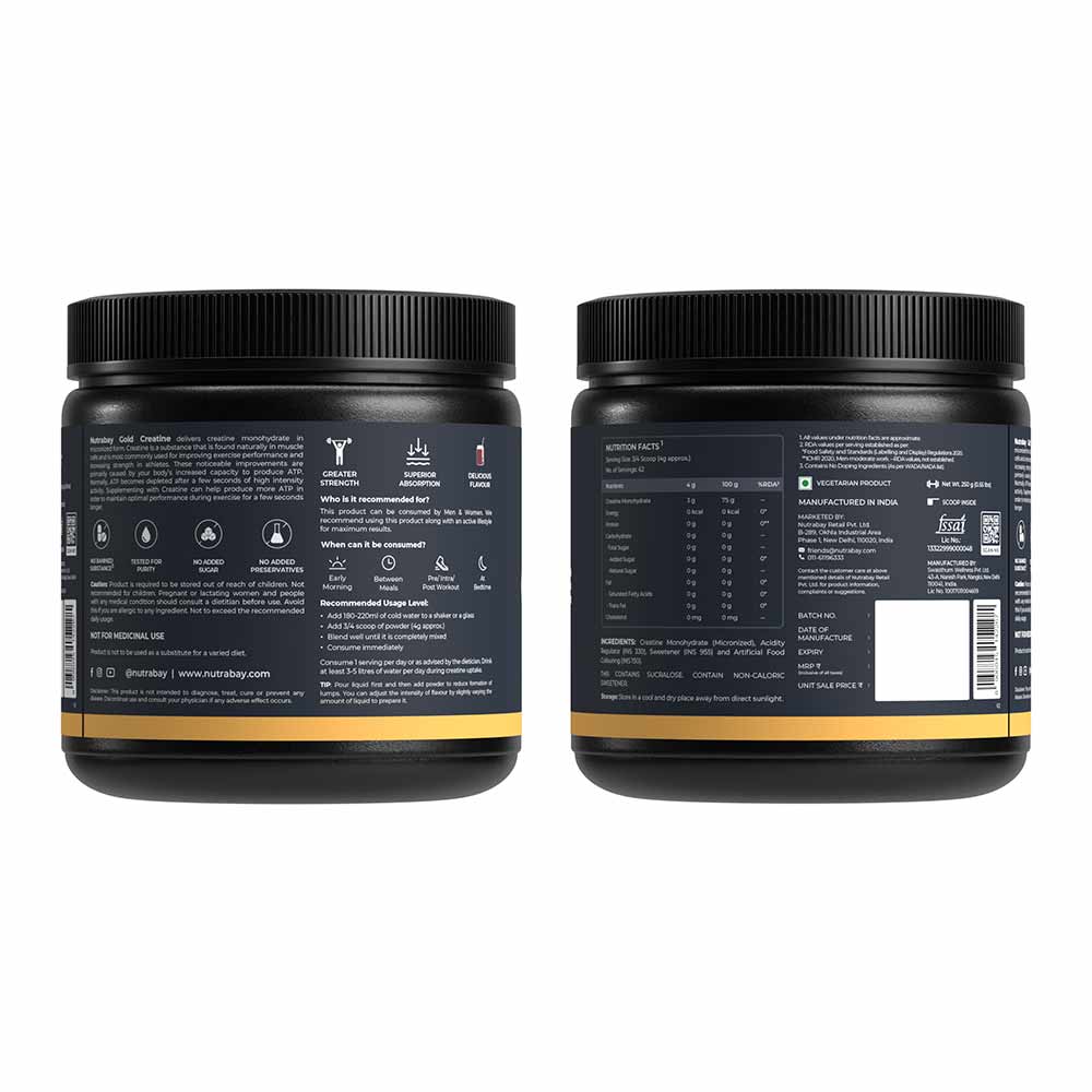 1 - Nutrabay Gold Micronised Creatine Monohydrate,  Cola  0.55 lb 