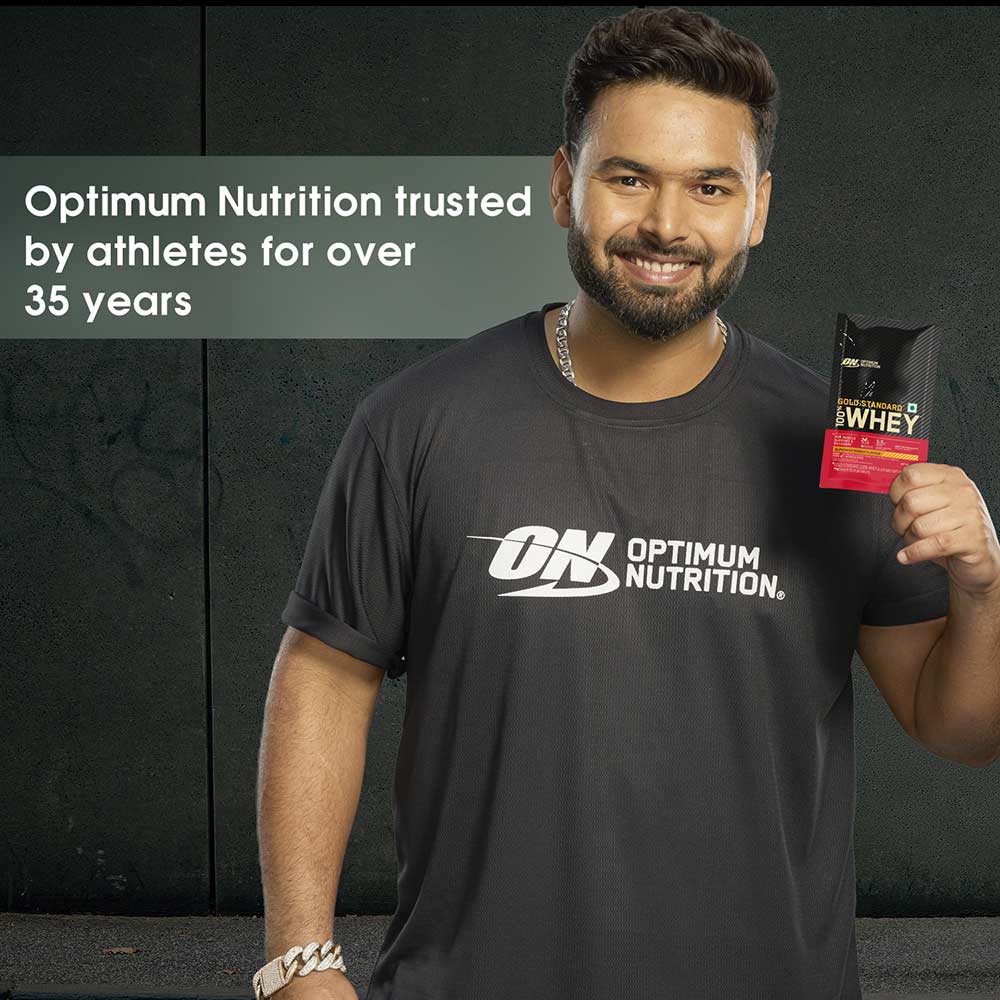 4 - ON (Optimum Nutrition) Gold Standard 100% Whey Protein,  5 sachets/pack  Alphonso Mango 