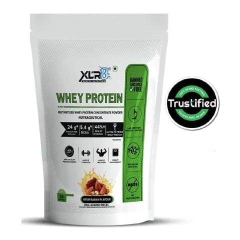 XLR8 Flavoured Whey Protein 24 g Protein,  2 lb  Kesar Badam 