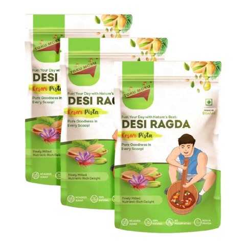 1 - TOKU MOKU Desi Ragda,  62 g  Kesar Pista (Pack of 3) 