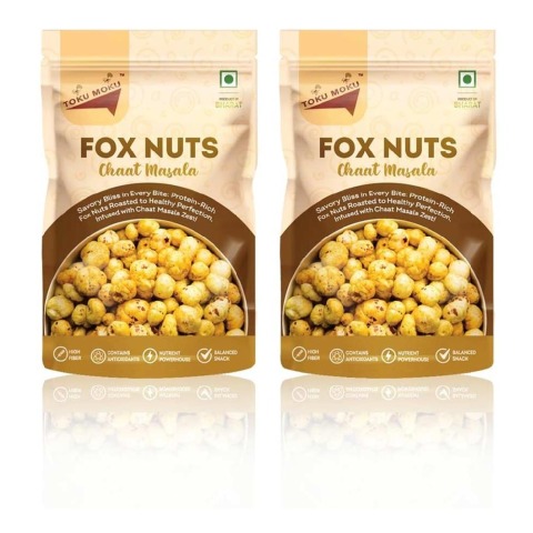 1 - TOKU MOKU Roasted Makhana,  Chaat Masala (Pack of 2)  55 g 