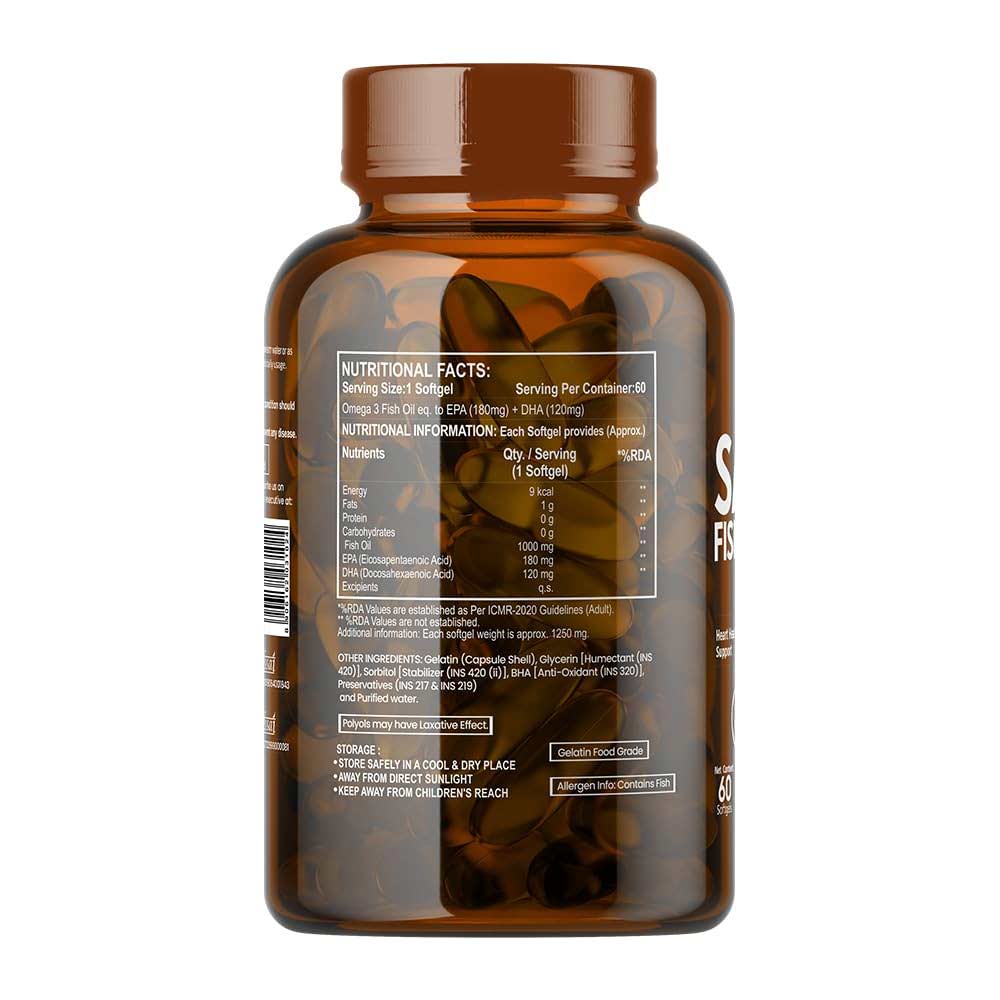 3 - NutraFirst Salmon Fish Oil,  120 softgels 