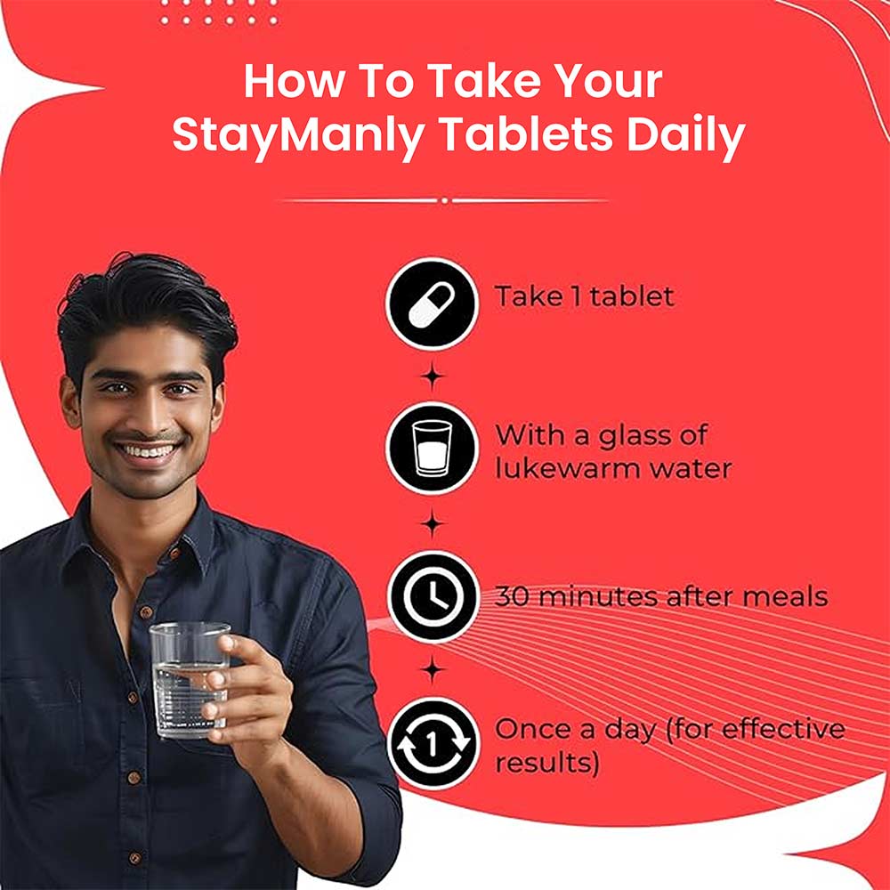 5 - Nirvasa StayManly,  30 tablet(s)  Unflavoured 