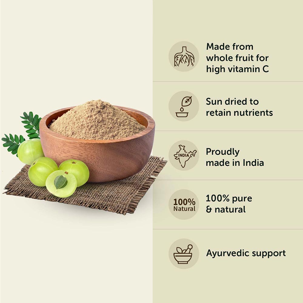 3 - Neuherbs Organic Amla Powder,  100 g 