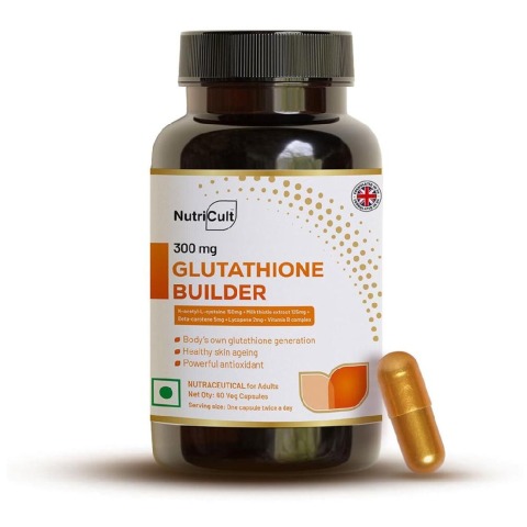 1 - NutriCult Glutathione Builder 300mg,  Unflavoured  60 veggie capsule(s) 