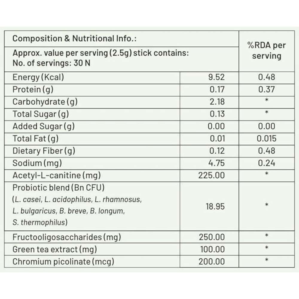 6 - NutriCult 18+ Billion CFU LeanGut,  30 Stick(s)  Strawberry 